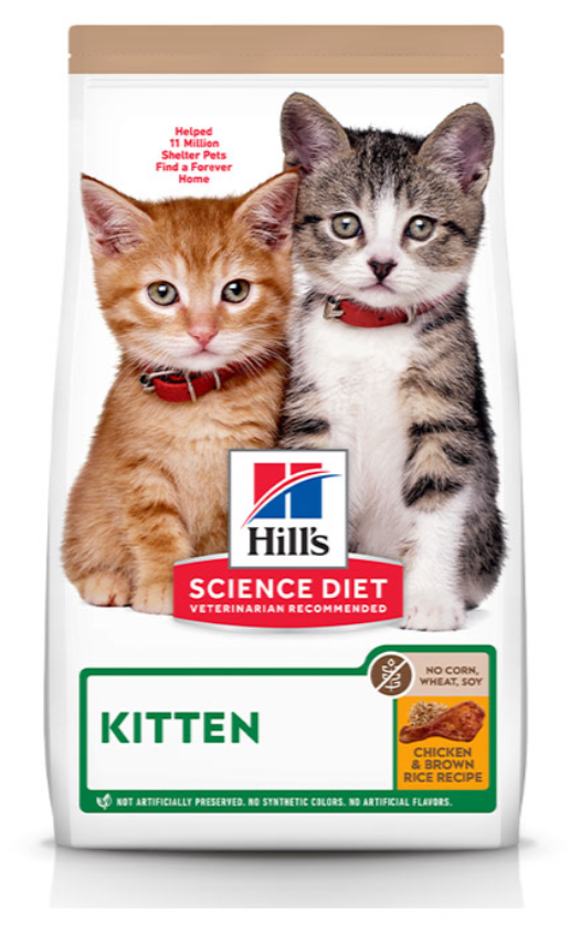 Ração Hill's Science Diet Sem Milho, Trigo ou Soja para Gatos Filhotes Sabor Frango 1.59kg